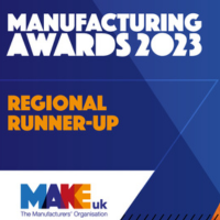 Regional runner-up of the Make UK Manufacturing Awards 2023.