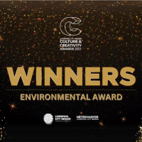 Winners of the Environmental Award at the Liverpool City Region Culture and Creativity Awards. The Liverpool City Region Combined Authority and Metro Mayor Liverpool City Region are sponsors of the awards.